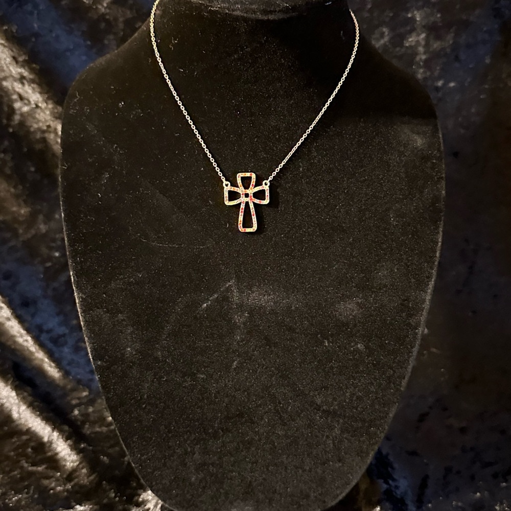 NWT Anne Marie Gold Cross Necklace